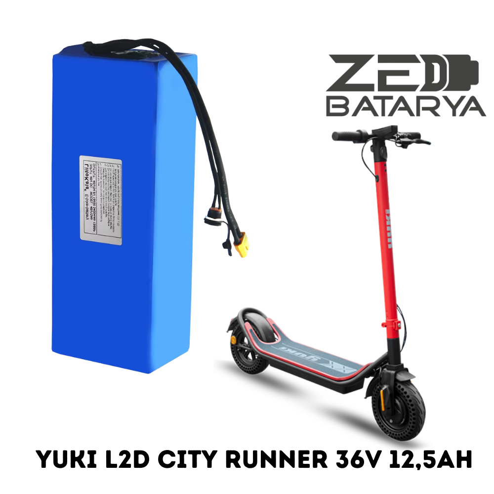 Yuki L2D CITY RUNNER 36V 12,5AH Yuki L2D CITY RUNNER Scooter Batarya Tamiri